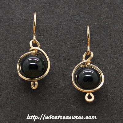 Onyx Bead  Earrings