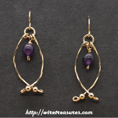 Hold-Me-Close Amethyst Bead Earrings