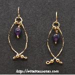 Hold-Me-Close Amethyst Bead Earrings