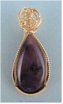 Amethyst Sage Agate Pendant