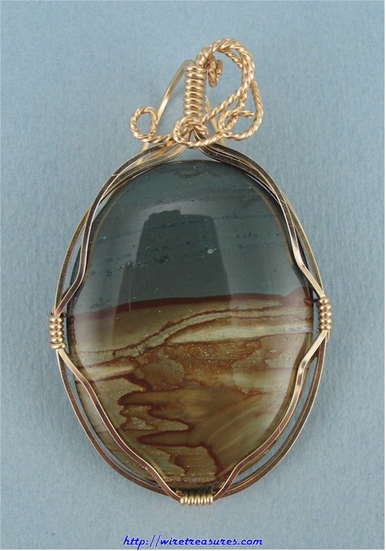 Picture Jasper Pendant