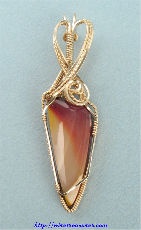 Mookaite Triangle Pendant
