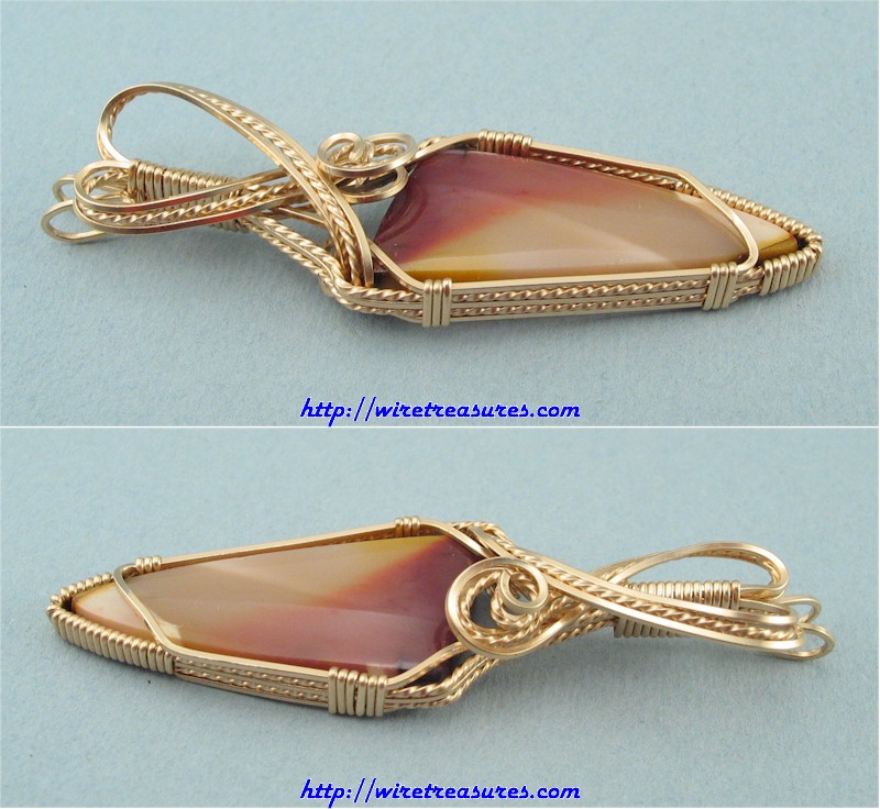 Mookaite Triangle Pendant