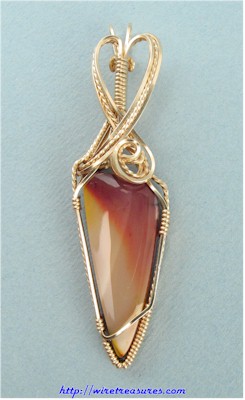 Mookaite Triangle Pendant
