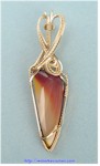 Mookaite Triangle Pendant