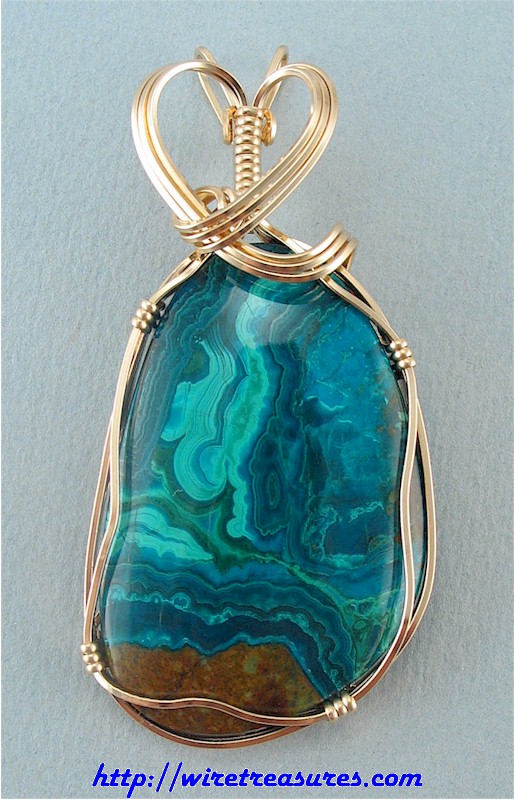 Chrysocolla & Malachite Pendant