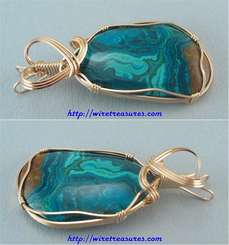 Chrysocolla & Malachite Pendant