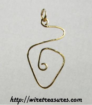 14K Gold Filled Greek Key Pendant