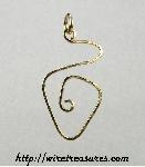 14K Gold Filled Greek Key Pendant