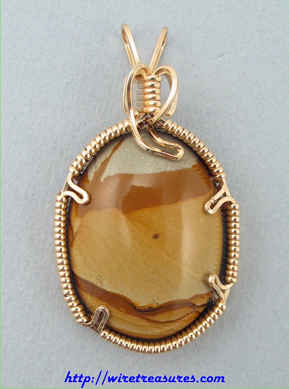 Wild Horse Picture Jasper Pendant