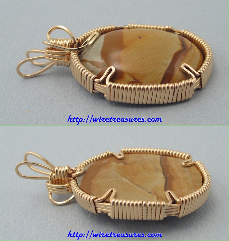 Wild Horse Picture Jasper Pendant