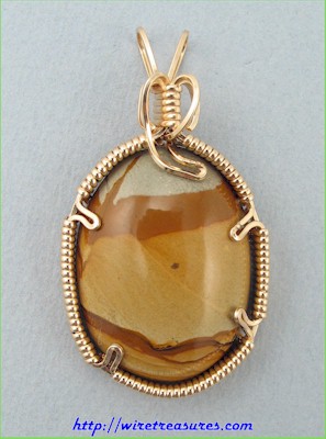 Wild Horse Picture Jasper Pendant