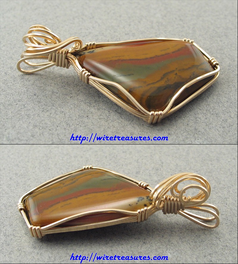 Picture Jasper Pendant