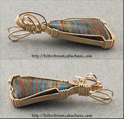 Rainbow Cal Silica Pendant