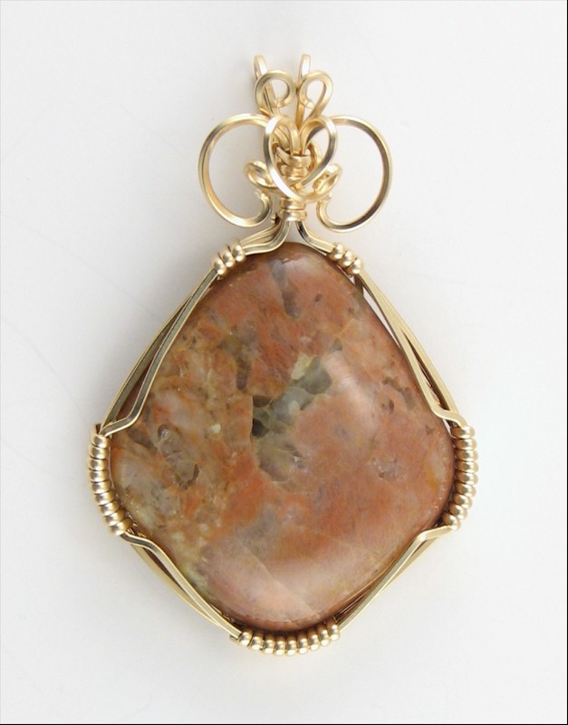 Pink Feldspar Pendant