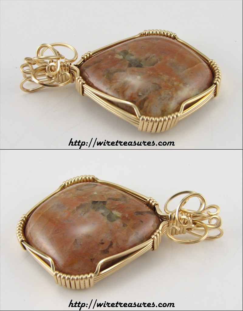 Pink Feldspar Pendant