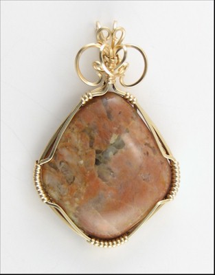 Pink Feldspar Pendant