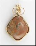 Pink Feldspar Pendant