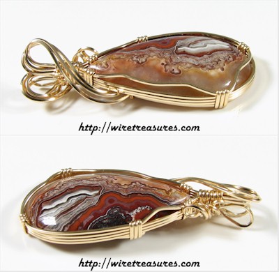 Lace Agate Pendant