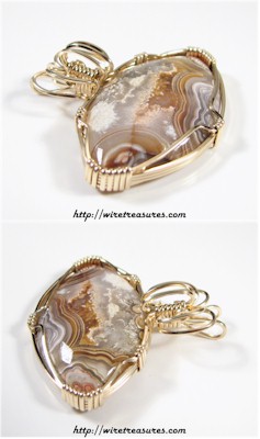 Lace Agate Pendant