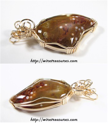 Orbicular Jasper Pendant