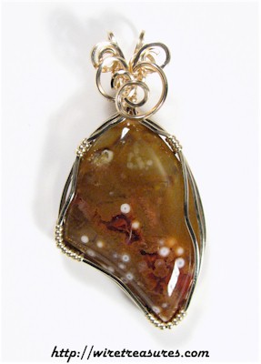 Orbicular Jasper Pendant