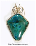 Chrysocolla & Malachite Pendant