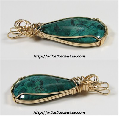 Chrysocolla & Malachite Pendant