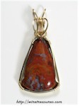Colorin Agate Pendant
