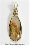 Plume Agate Pendant