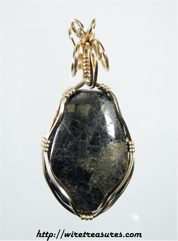 Pyrite in Marchesite Pendant