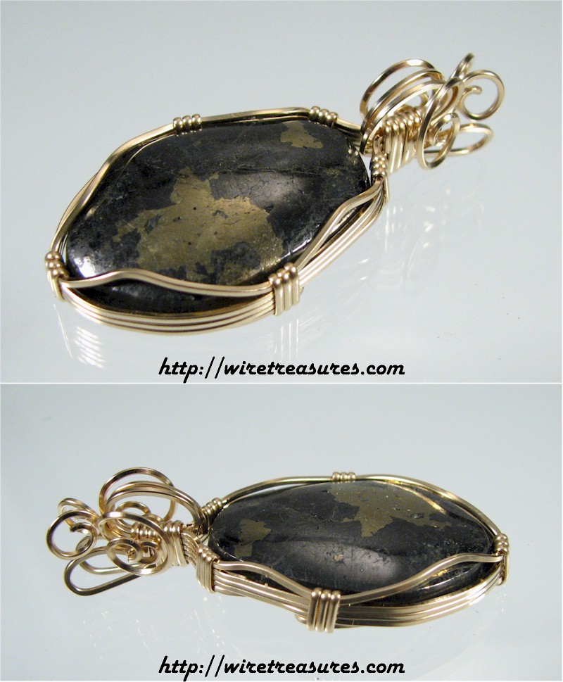 Pyrite in Marchesite Pendant