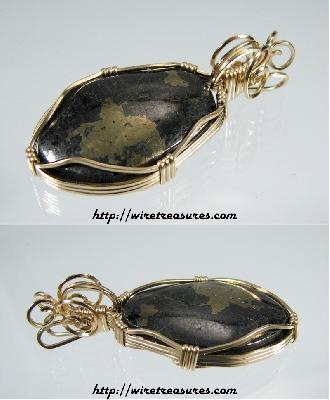 Pyrite in Marchesite Pendant