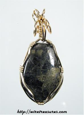 Pyrite in Marchesite Pendant