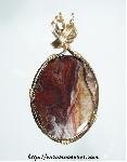Lace Agate Pendant