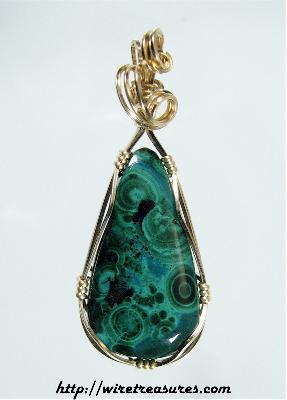 Chrysocolla & Malachite Pendant