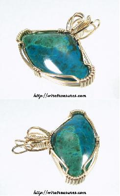 Chrysocolla & Malachite Pendant