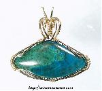 Chrysocolla & Malachite Pendant
