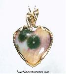 Ocean Jasper Heart Pendant
