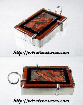 Youngite Intarsia Pendant