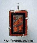 Youngite Intarsia Pendant