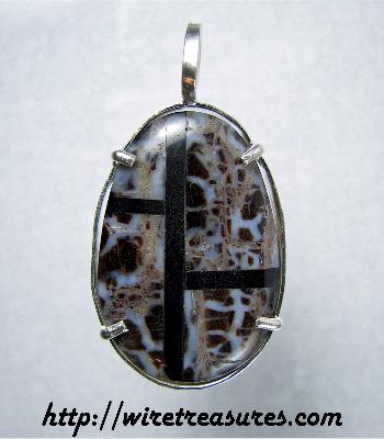 Brecciated Jasper Intarsia Pendant