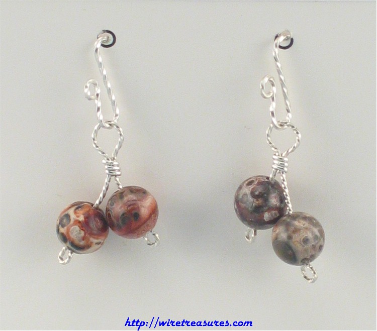 Leopardskin Jasper Earrings