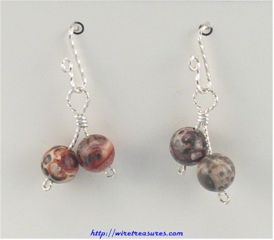 Leopardskin Jasper Earrings