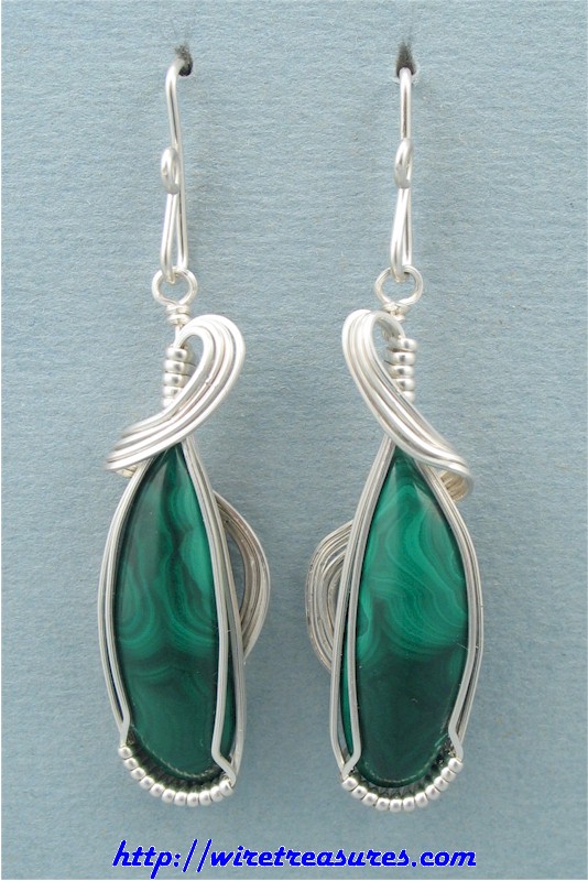 Malachite Earrings