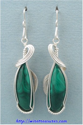 Malachite Earrings