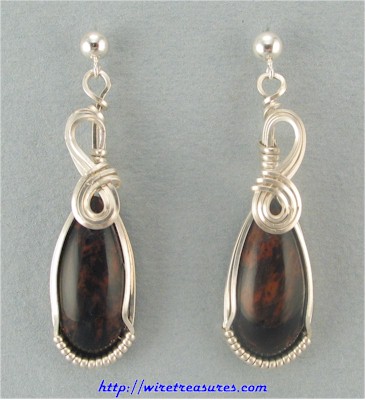 Mahogany Obsidian Earrings