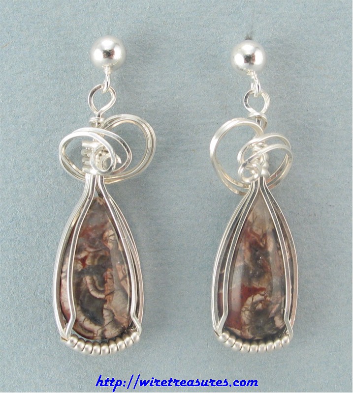 Mushroom Jasper Earrings