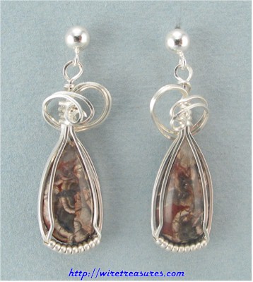 Mushroom Jasper Earrings