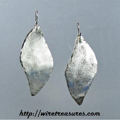Patterned Silver Earrings